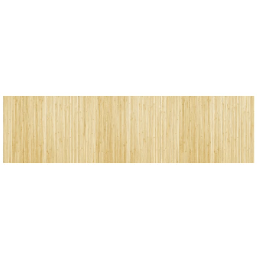 VidaXL Tapis rectangulaire 80x300 cm bambou naturel clair