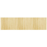 VidaXL Tapis rectangulaire 80x300 cm bambou naturel clair