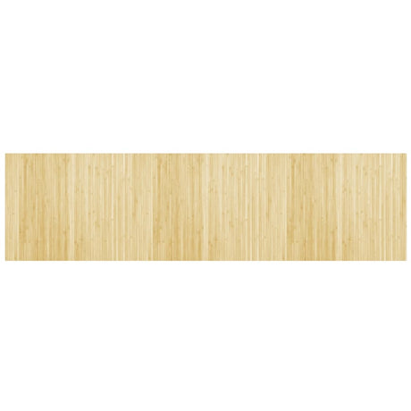 VidaXL Tapis rectangulaire 80x300 cm bambou naturel clair