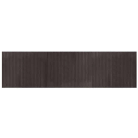 Vidaxx tapis rectangulaire 80x300 cm bambou marron foncé