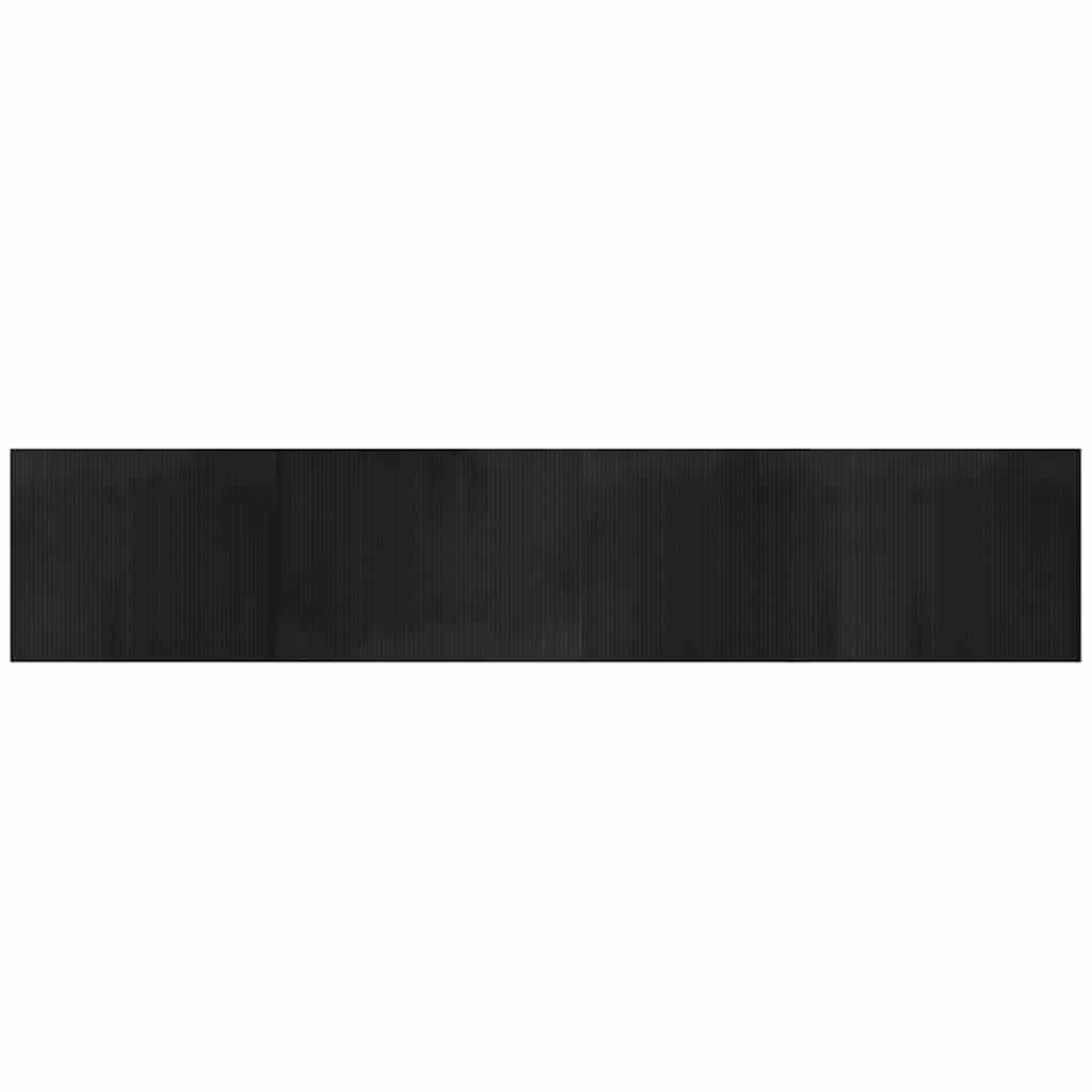 Vidaxx tapis rectangulaire 80x400 cm bambou noir