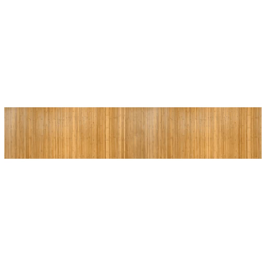 VidaXL Tapis rectangulaire 80x400 cm bambou naturel