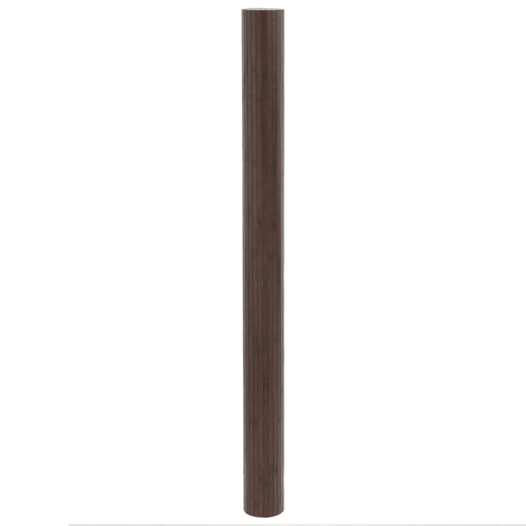 Vidaxx tapis rectangulaire 80x400 cm bambou marron foncé