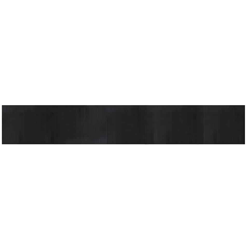 Vidaxx tapis rectangulaire 80x500 cm bambou noir