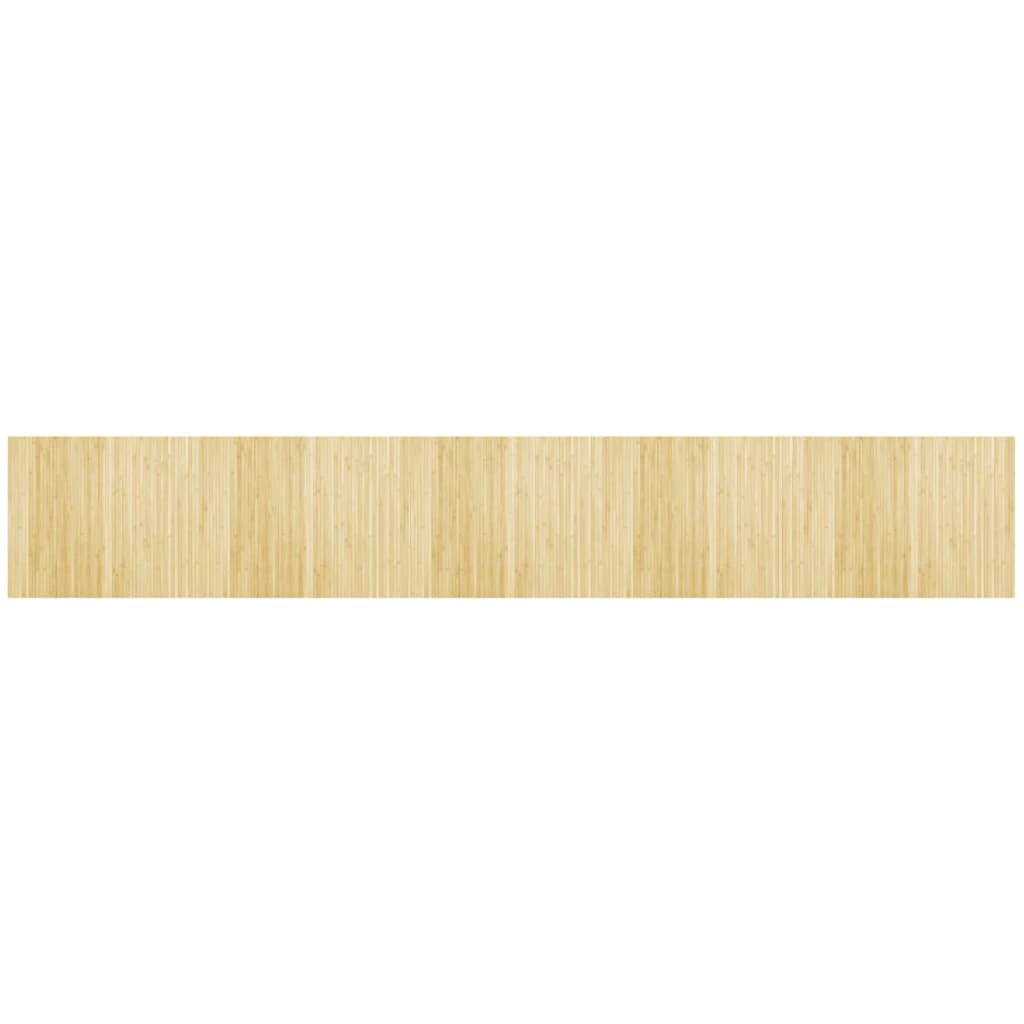 Vidaxx tapis rectangulaire 80x500 cm bambou naturel clair