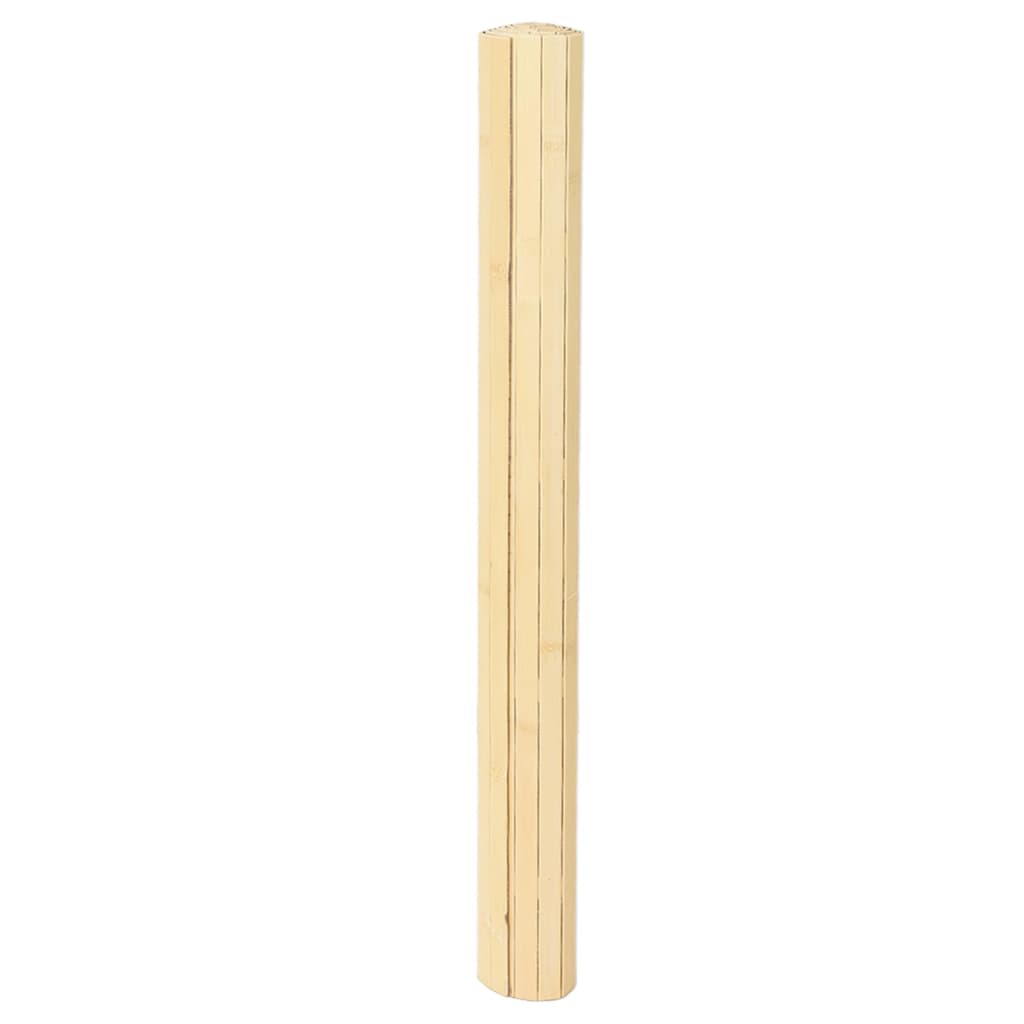 Vidaxx tapis rectangulaire 80x500 cm bambou naturel clair
