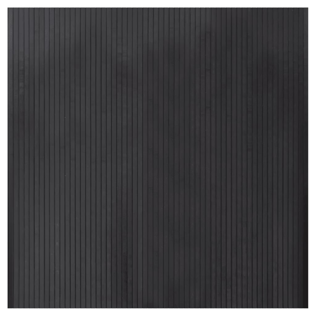 VidaXL Tapis rectangulaire 100x100 cm bambou gris