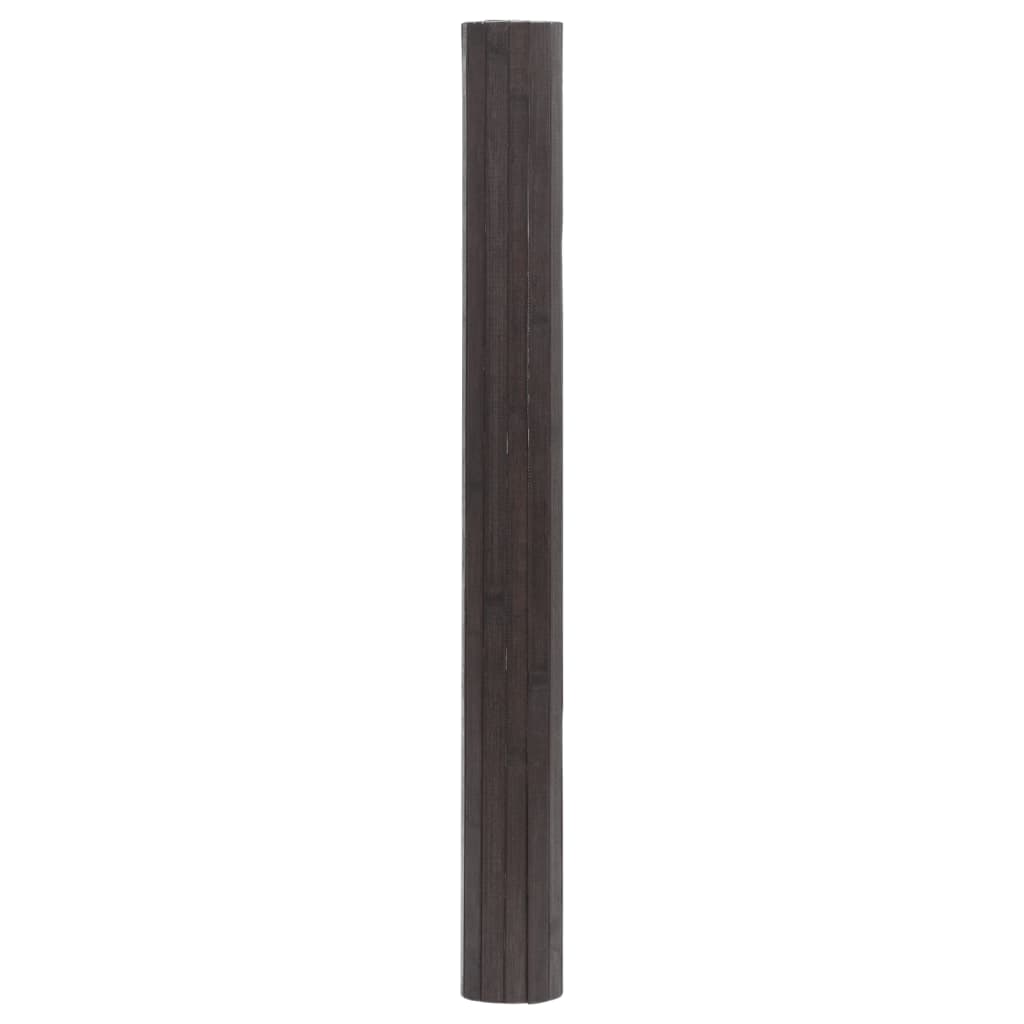 Vidaxx tapis rectangulaire 100x100 cm bambou marron foncé