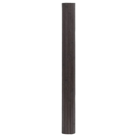 Vidaxx tapis rectangulaire 100x100 cm bambou marron foncé