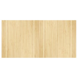 Tapis vidaxl rectangulaire 100x200 cm Bamboo Light Natural