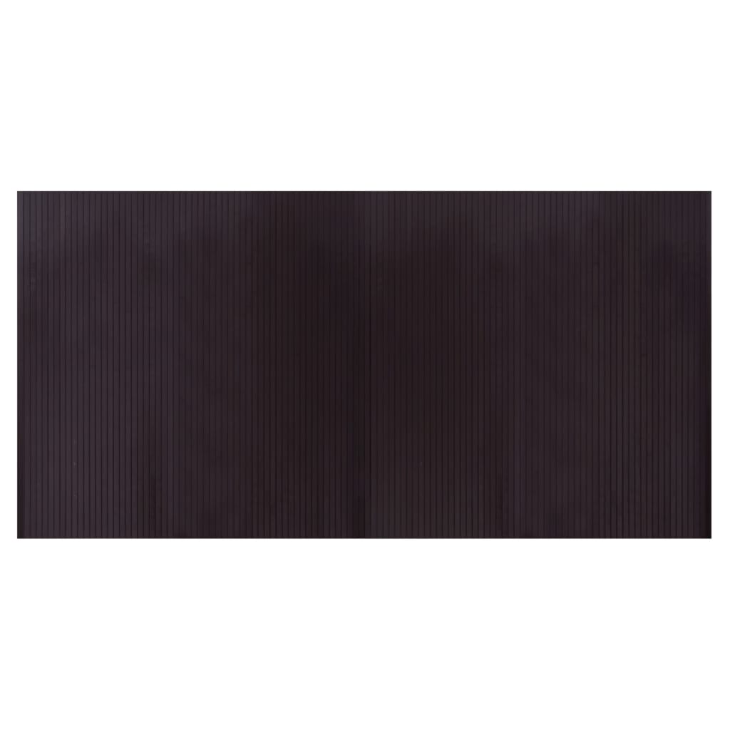 Vidaxx tapis rectangulaire 100x200 cm bambou marron foncé