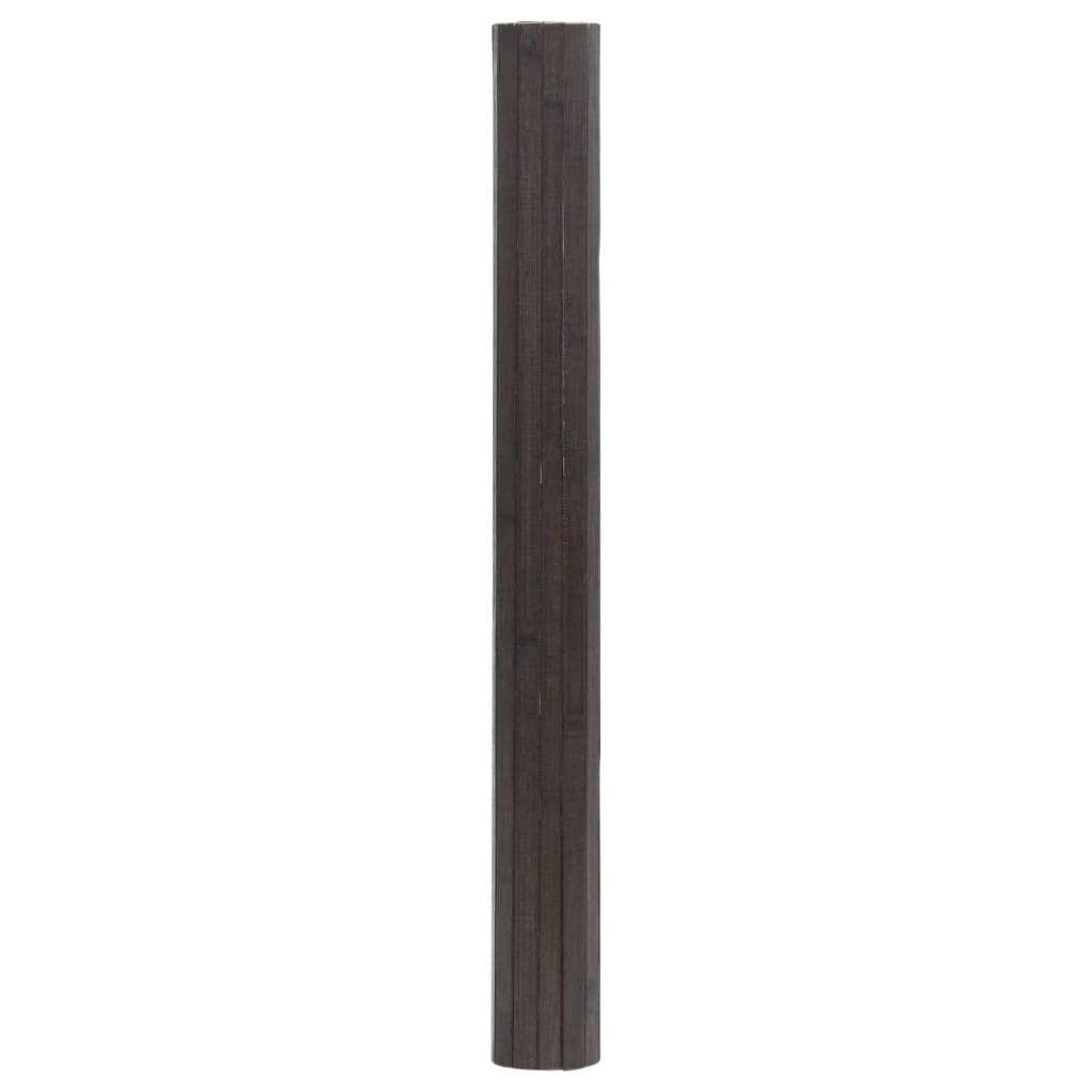 Vidaxx tapis rectangulaire 100x200 cm bambou marron foncé