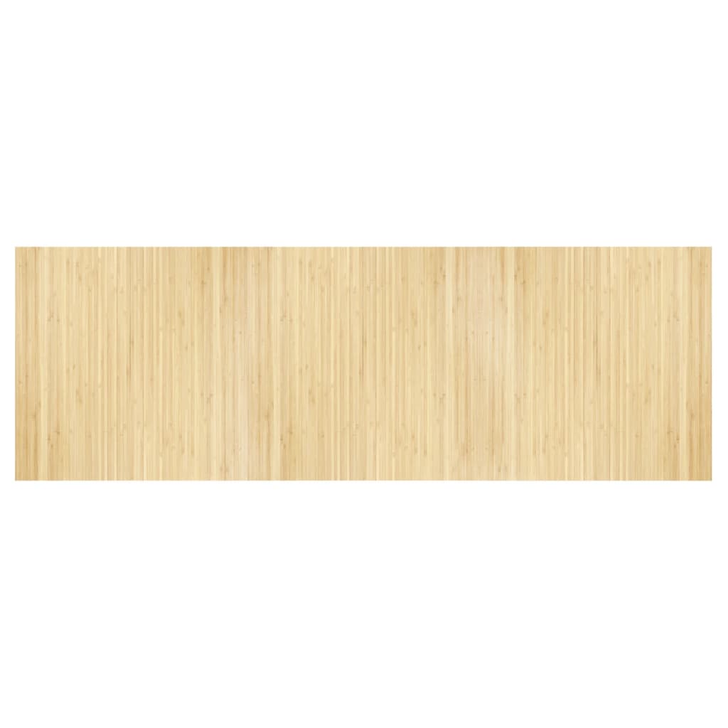 Tapis vidaxl rectangulaire 100x300 cm Bamboo Light Natural