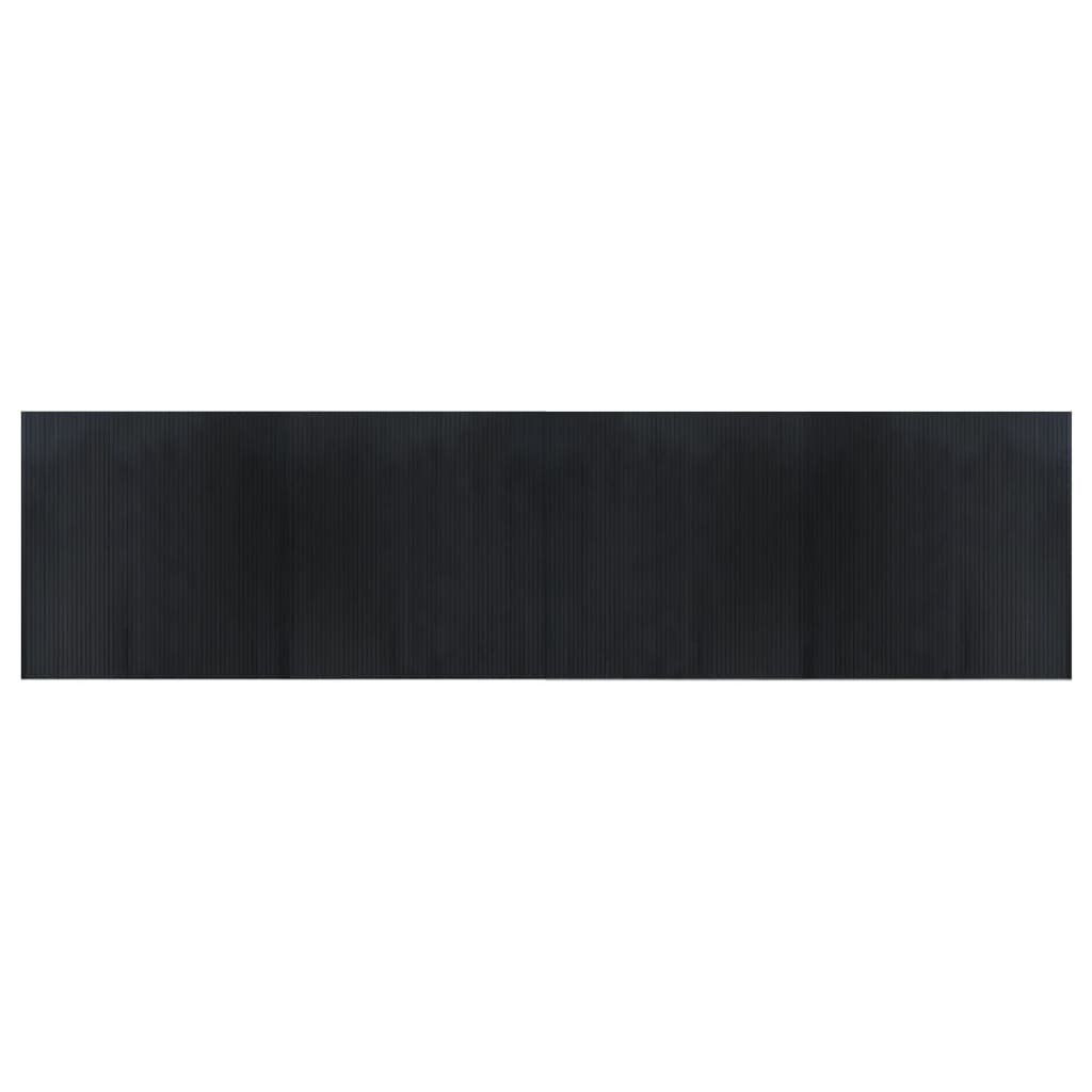 Vidaxx tapis rectangulaire 100x400 cm bambou noir