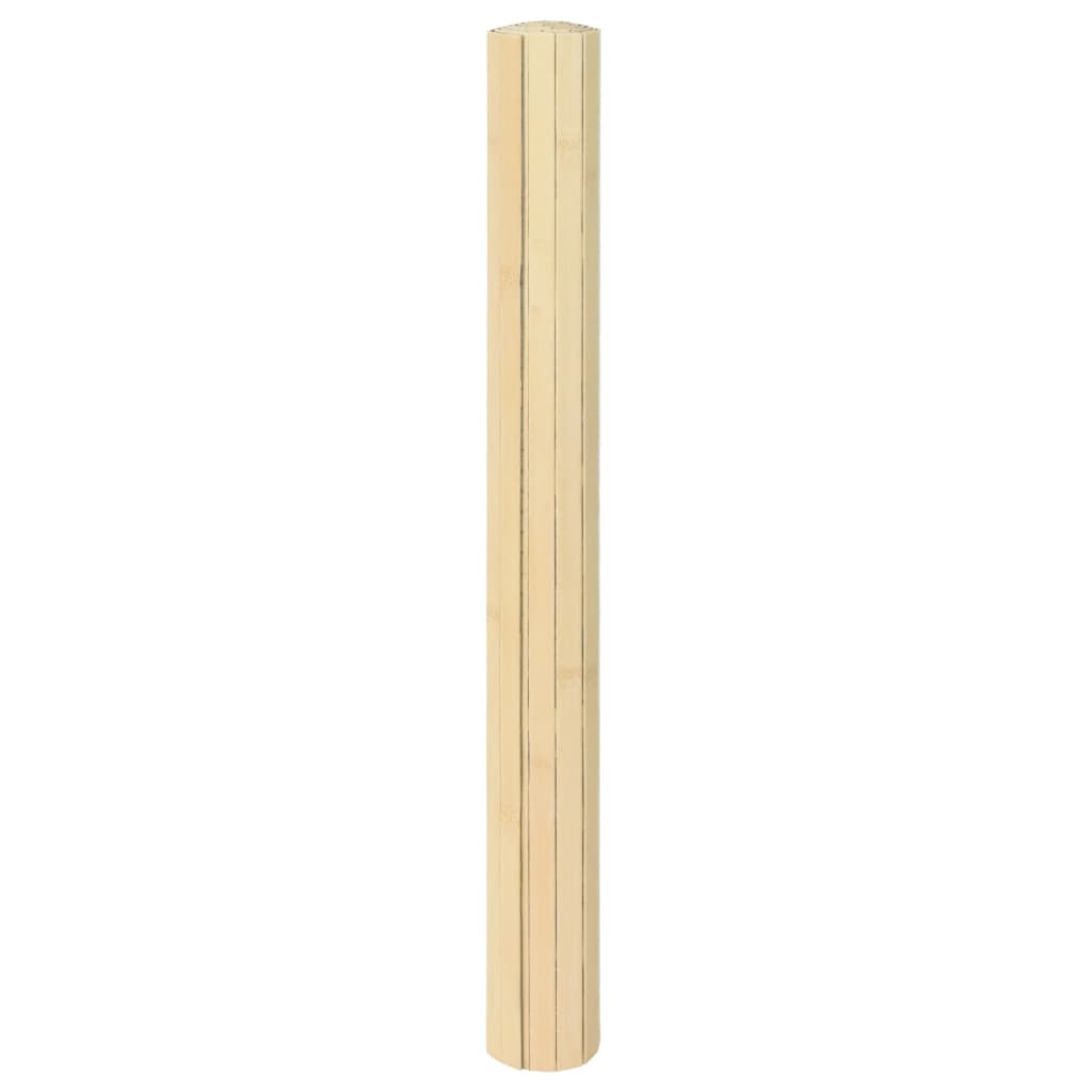 Vidaxx tapis rectangulaire 100x400 cm bambou naturel clair