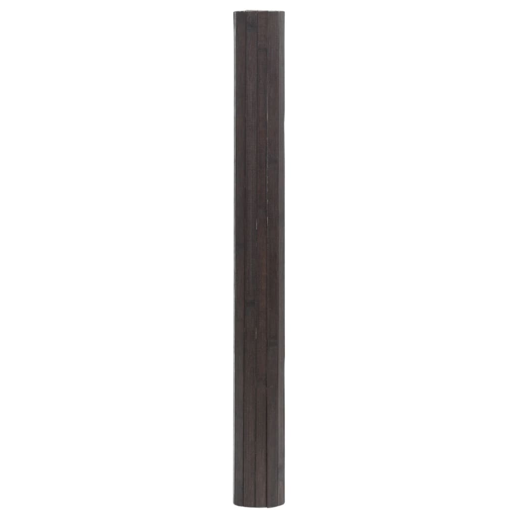 Vidaxx tapis rectangulaire 100x400 cm bambou marron foncé
