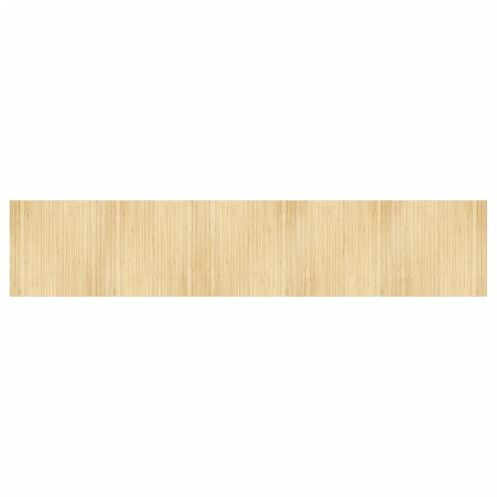 Vidaxx tapis rectangulaire 100x500 cm bambou naturel clair