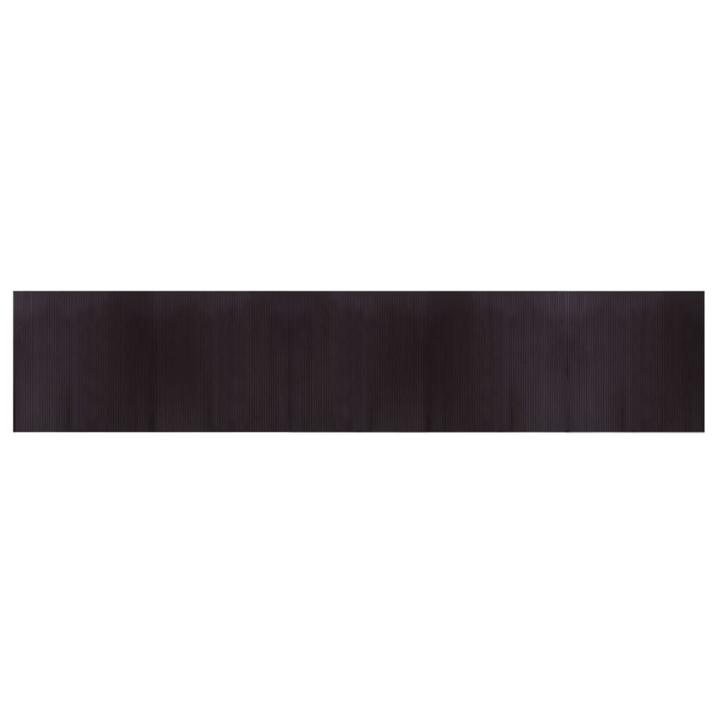 Vidaxx tapis rectangulaire 100x500 cm bambou marron foncé