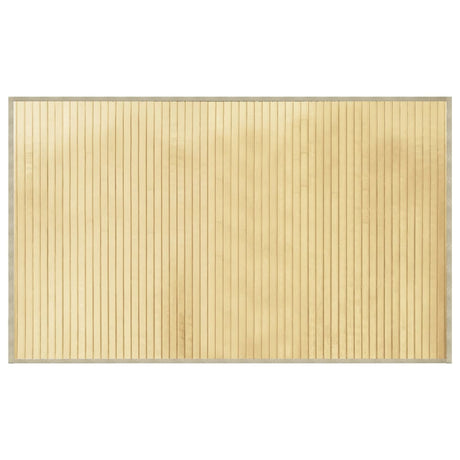 Vidaxx tapis rectangulaire 60x100 cm bambou naturel clair
