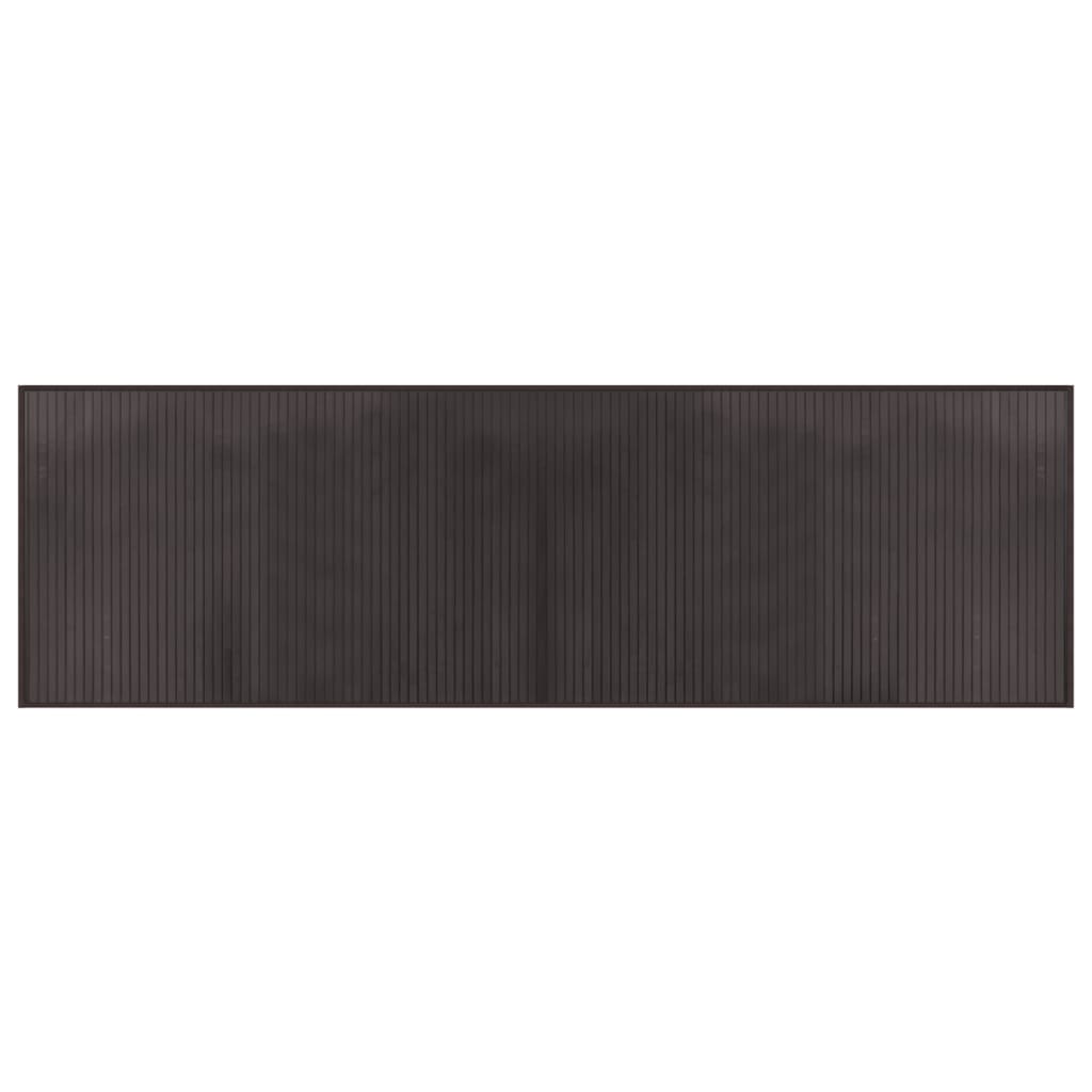 Vidaxx tapis rectangulaire 60x200 cm bambou marron foncé