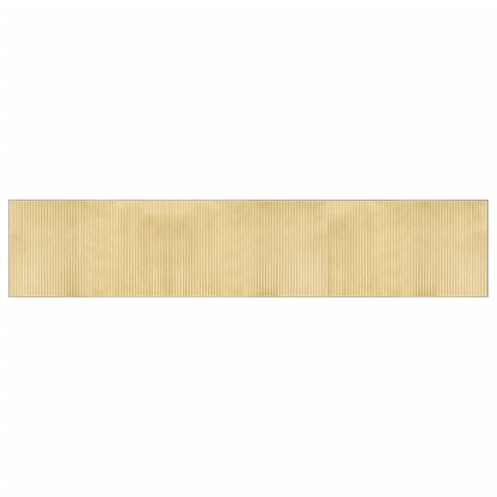 Vidaxx tapis rectangulaire 60x300 cm bambou naturel clair