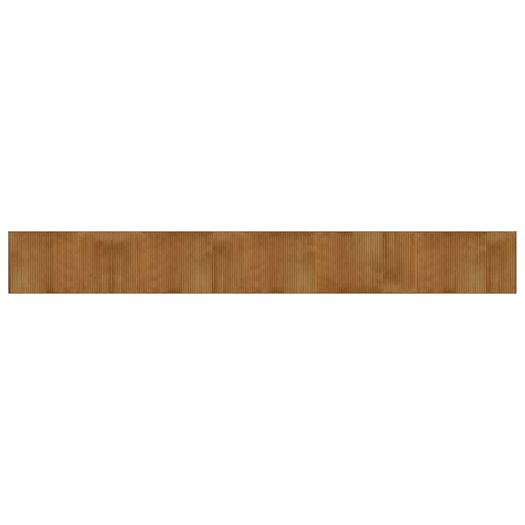 Vidaxx tapis rectangulaire 60x500 cm bambou marron