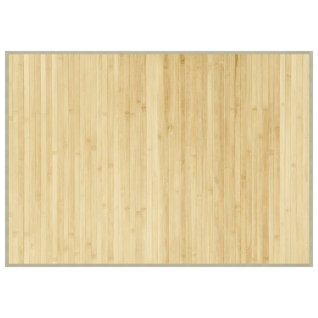 Vidaxx tapis rectangulaire 70x100 cm bambou naturel clair