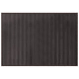 VidaXL Tapis rectangulaire 70x100 cm bambou marron foncé