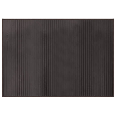 VidaXL Tapis rectangulaire 70x100 cm bambou marron foncé
