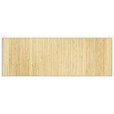 VidaXL Tapis rectangulaire 70x200 cm bambou naturel clair