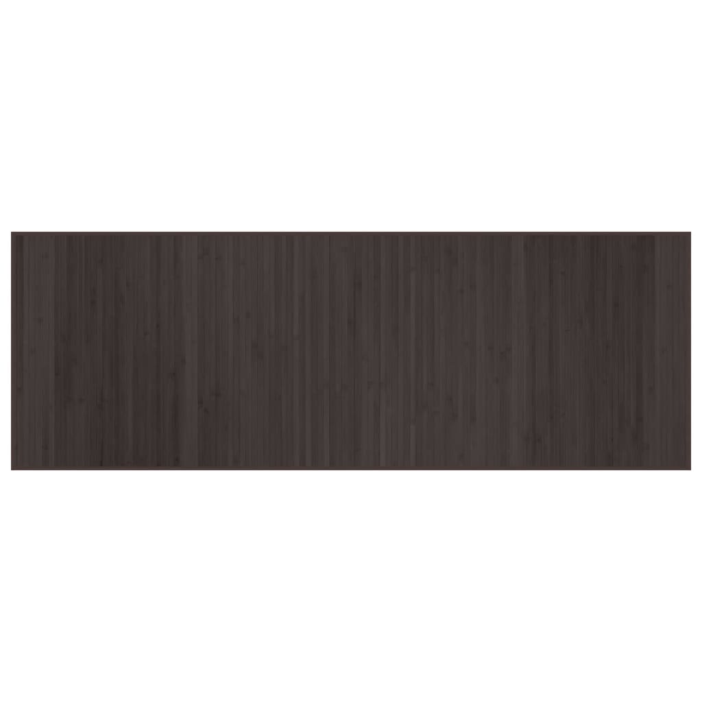 Vidaxx tapis rectangulaire 70x200 cm bambou marron foncé