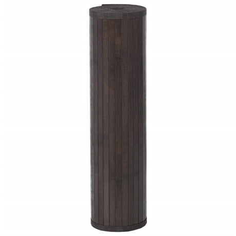 Vidaxx tapis rectangulaire 70x200 cm bambou marron foncé