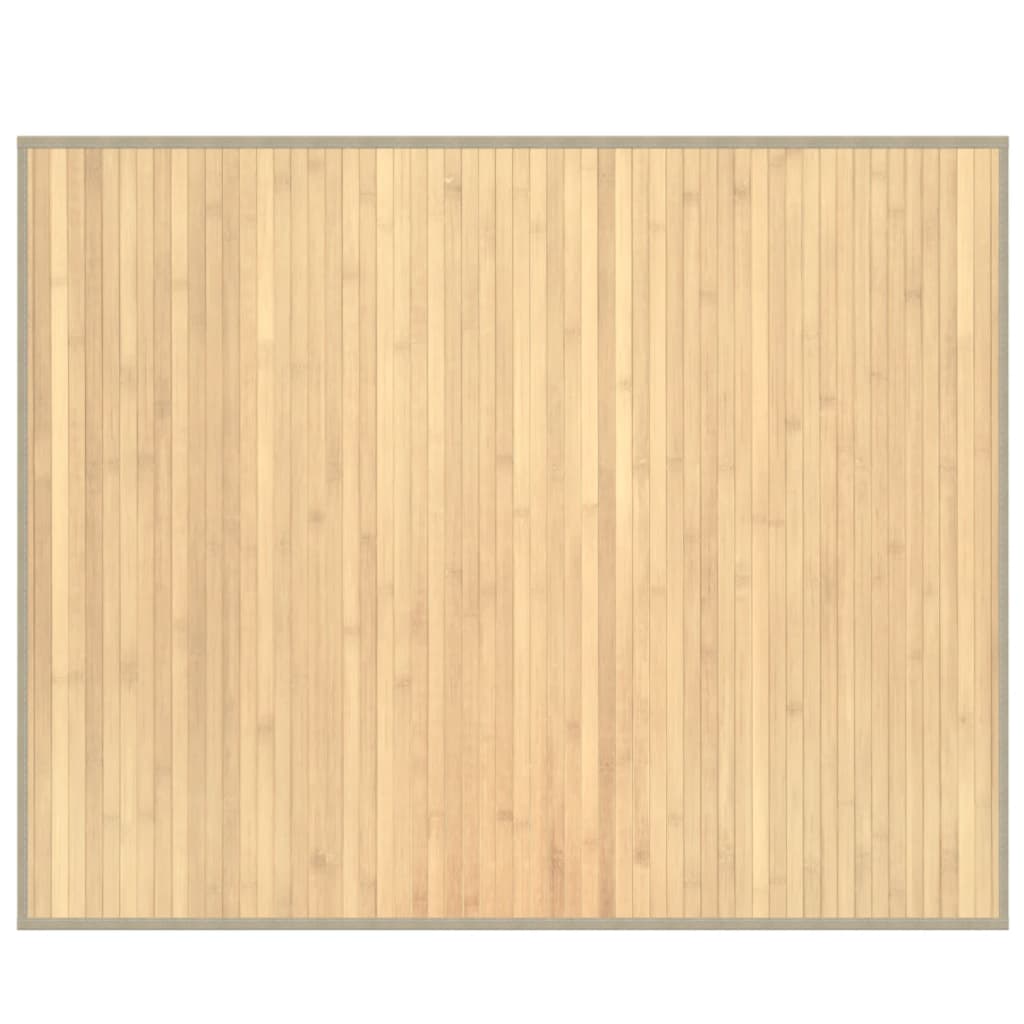 Vidaxx tapis rectangulaire 80x100 cm bambou naturel clair