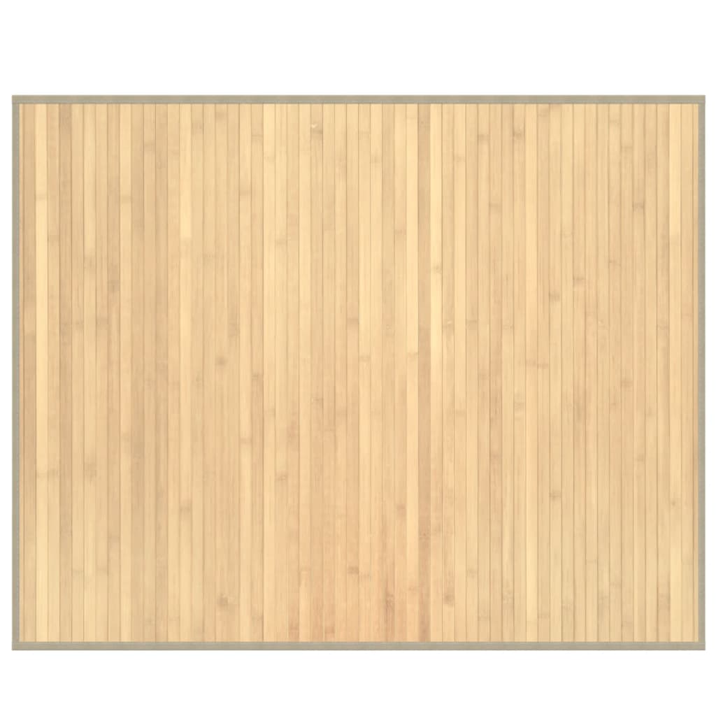 Vidaxl rug rectangular 80x100 cm bamboo light natural