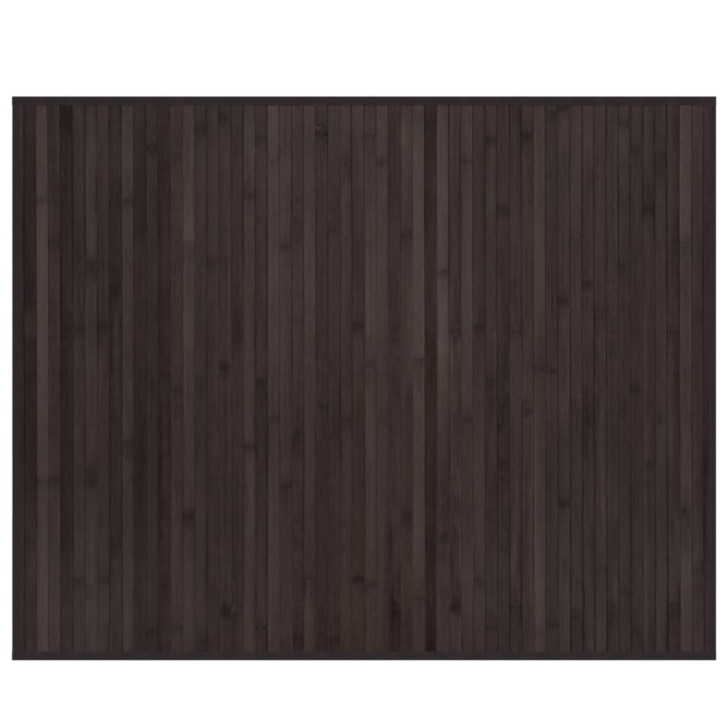 Vidaxx tapis rectangulaire 80x100 cm bambou marron foncé