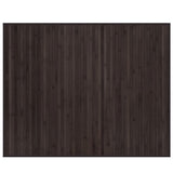 Vidaxx tapis rectangulaire 80x100 cm bambou marron foncé