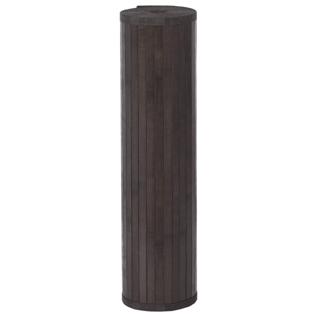 Vidaxx tapis rectangulaire 80x100 cm bambou marron foncé