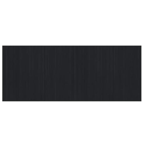 VidaXL Tapis rectangulaire 80x200 cm bambou noir