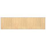 VidaXL Tapis rectangulaire 80x300 cm bambou naturel clair