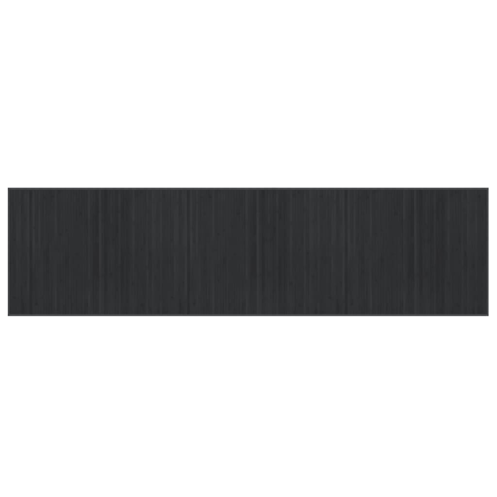 VidaXL Tapis rectangulaire 80x300 cm bambou gris