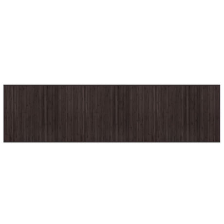 Vidaxx tapis rectangulaire 80x300 cm bambou marron foncé