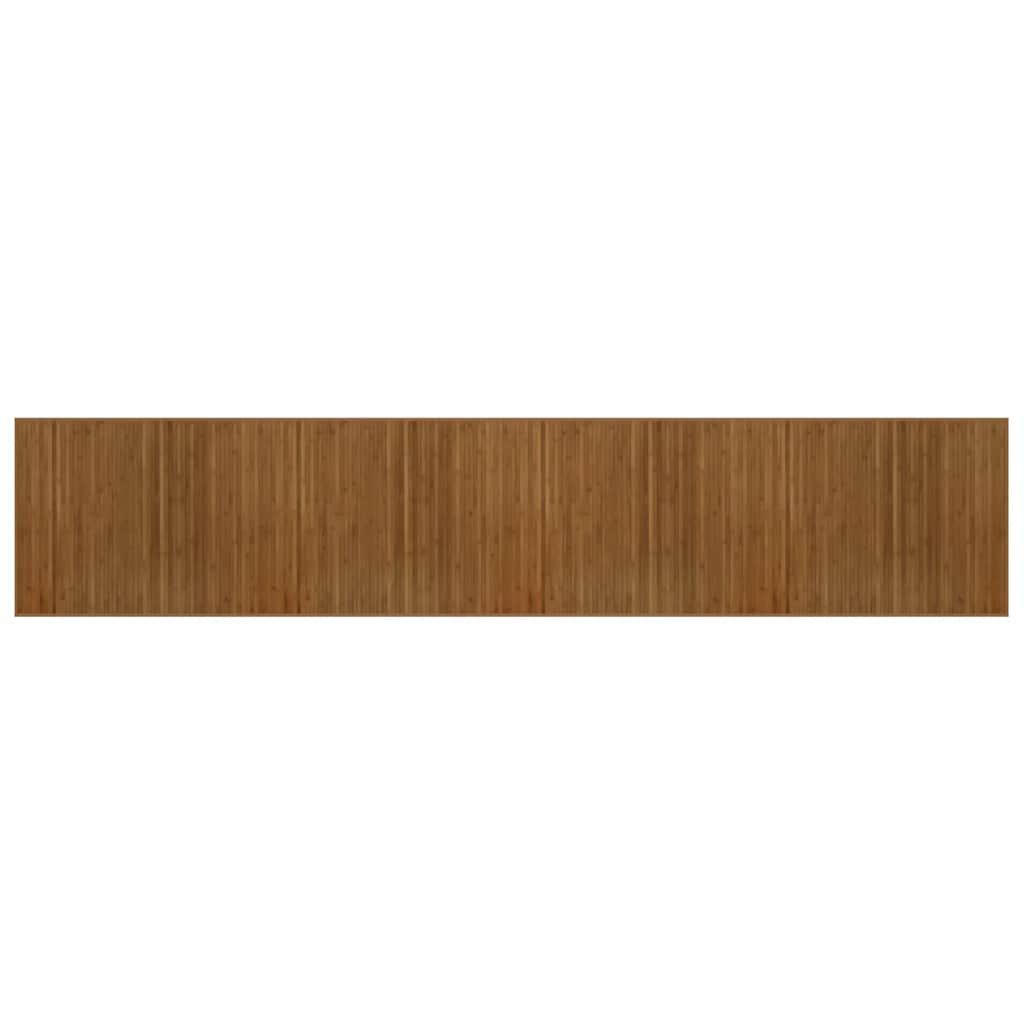 Vidaxx tapis rectangulaire 80x400 cm bambou marron