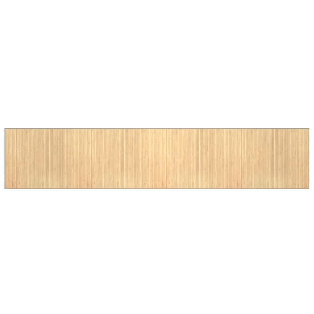Vidaxx tapis rectangulaire 80x400 cm bambou naturel clair