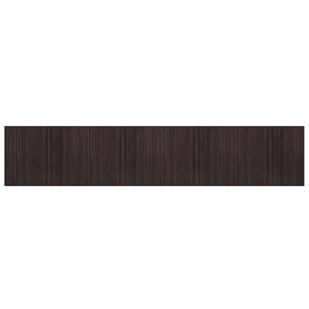 Vidaxx tapis rectangulaire 80x400 cm bambou marron foncé