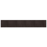 Vidaxl Rug Rectangular 80x500 cm Bamboo Dark Brown