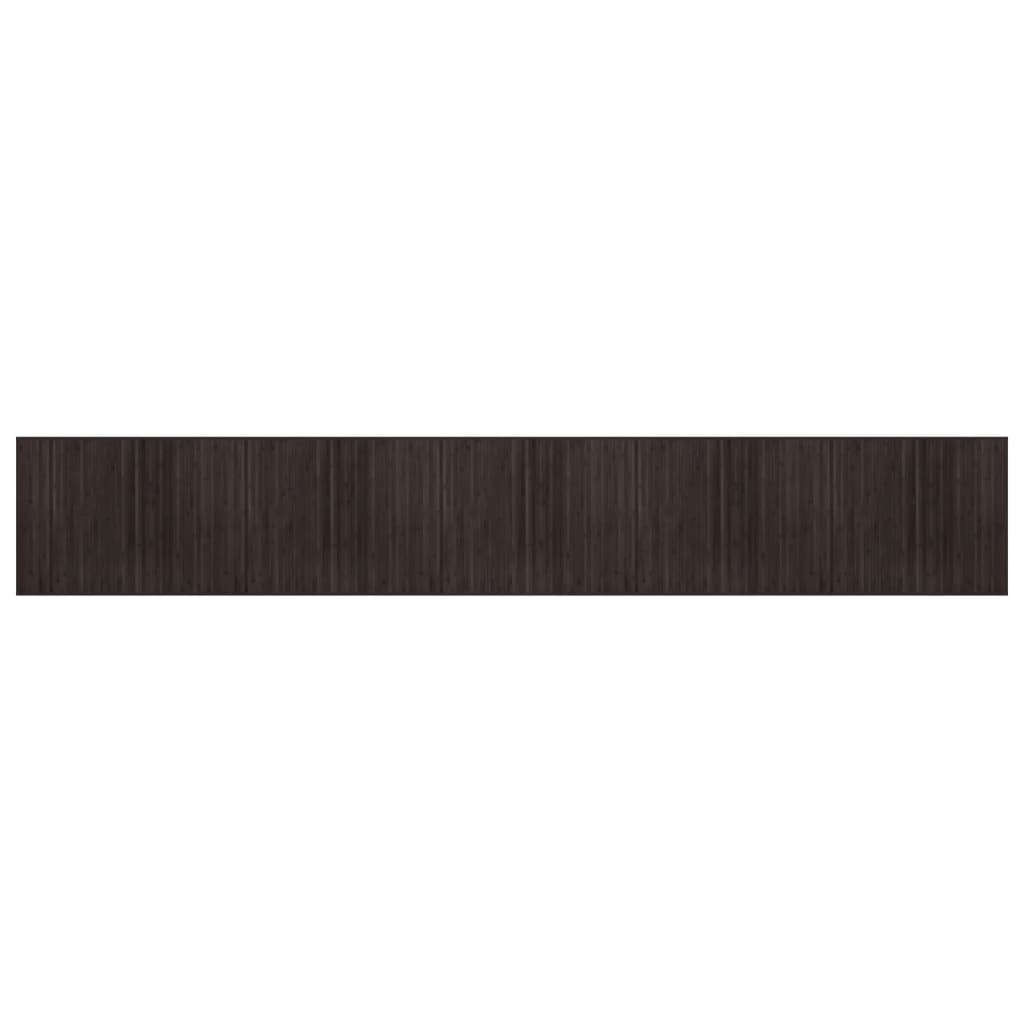 Vidaxx tapis rectangulaire 80x500 cm bambou marron foncé