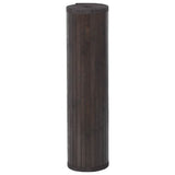 Vidaxx tapis rectangulaire 80x1000 cm bambou marron foncé