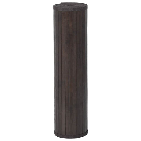 Vidaxx tapis rectangulaire 80x1000 cm bambou marron foncé