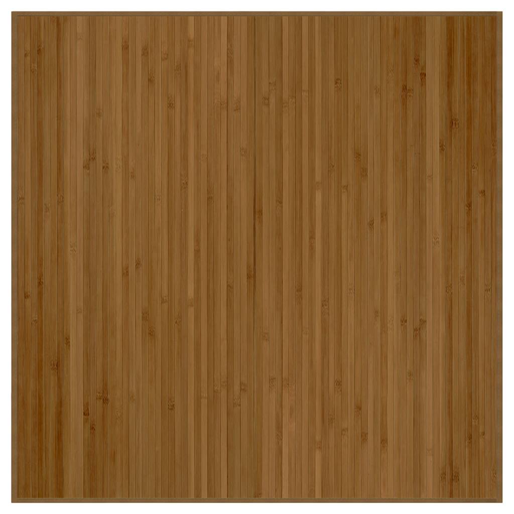 Vidaxx tapis carré 100x100 cm bambou marron
