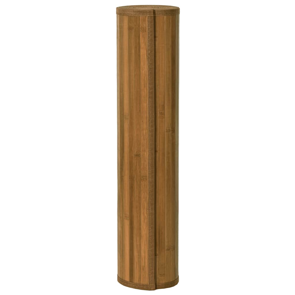 Vidaxx tapis carré 100x100 cm bambou marron